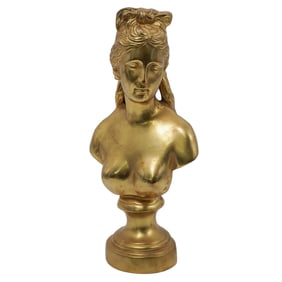 Capitoline Venus Gilded Metal Bust