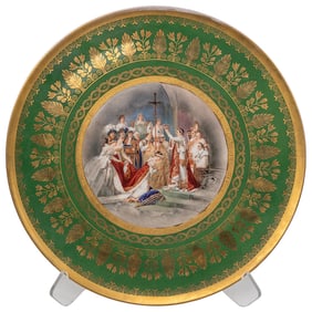 Royal Vienna "The coronation of Napoleon and Josephine" porcelain Wall Charger