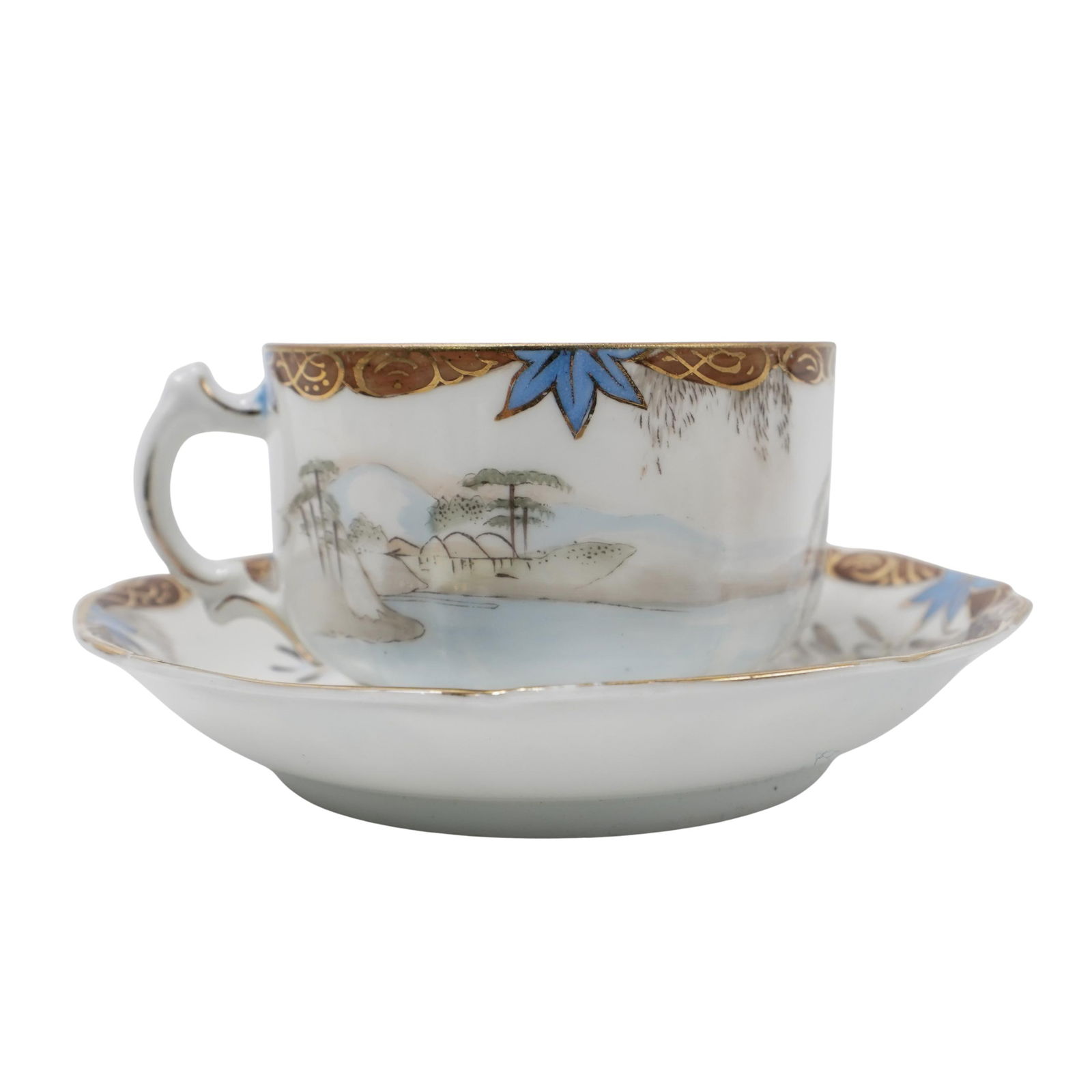 Gardner Imperial Russian Porcelain Teacup and Saucer (1 of 8)