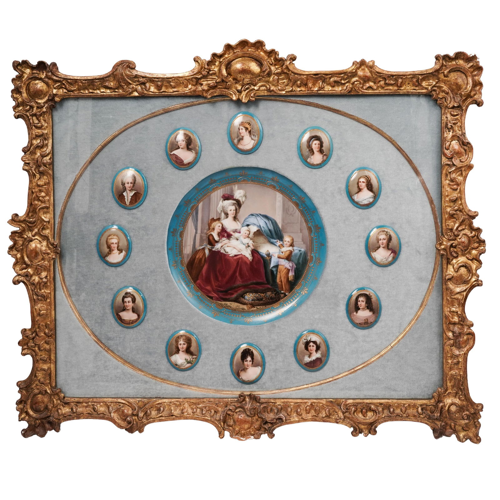 Royal Vienna Hand-Painted Porcelain Cameo Arrangement (1 of 7)