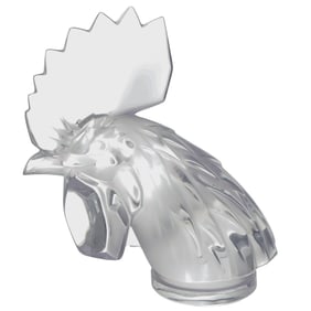 Lalique "Tete De Coq" Rooster Mascot Hood Ornament
