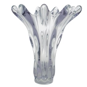 Mid-Century Art Vannes French Crystal Vase