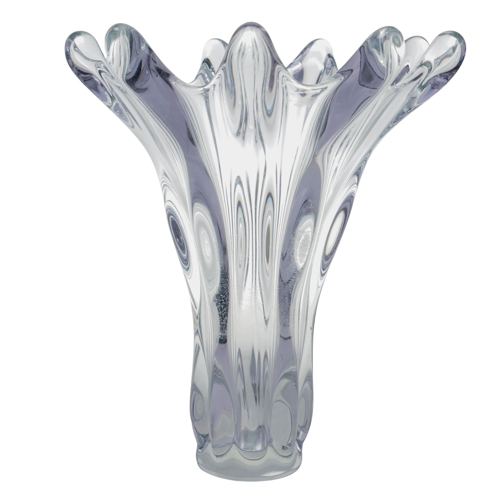 Mid-Century Art Vannes French Crystal Vase (1 of 6)