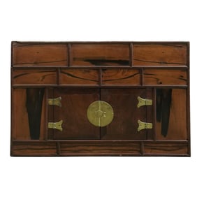 Antique Brass Oriental Trunk