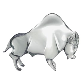 Licio Zanetti Murano Art Glass Bull Sculpture