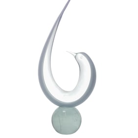 Renato Anatra (Italian, b.1943) Murano Glass Bird Sculpture