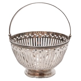 Tiffany & Co. Sterling Silver Pierced Basket with Handle