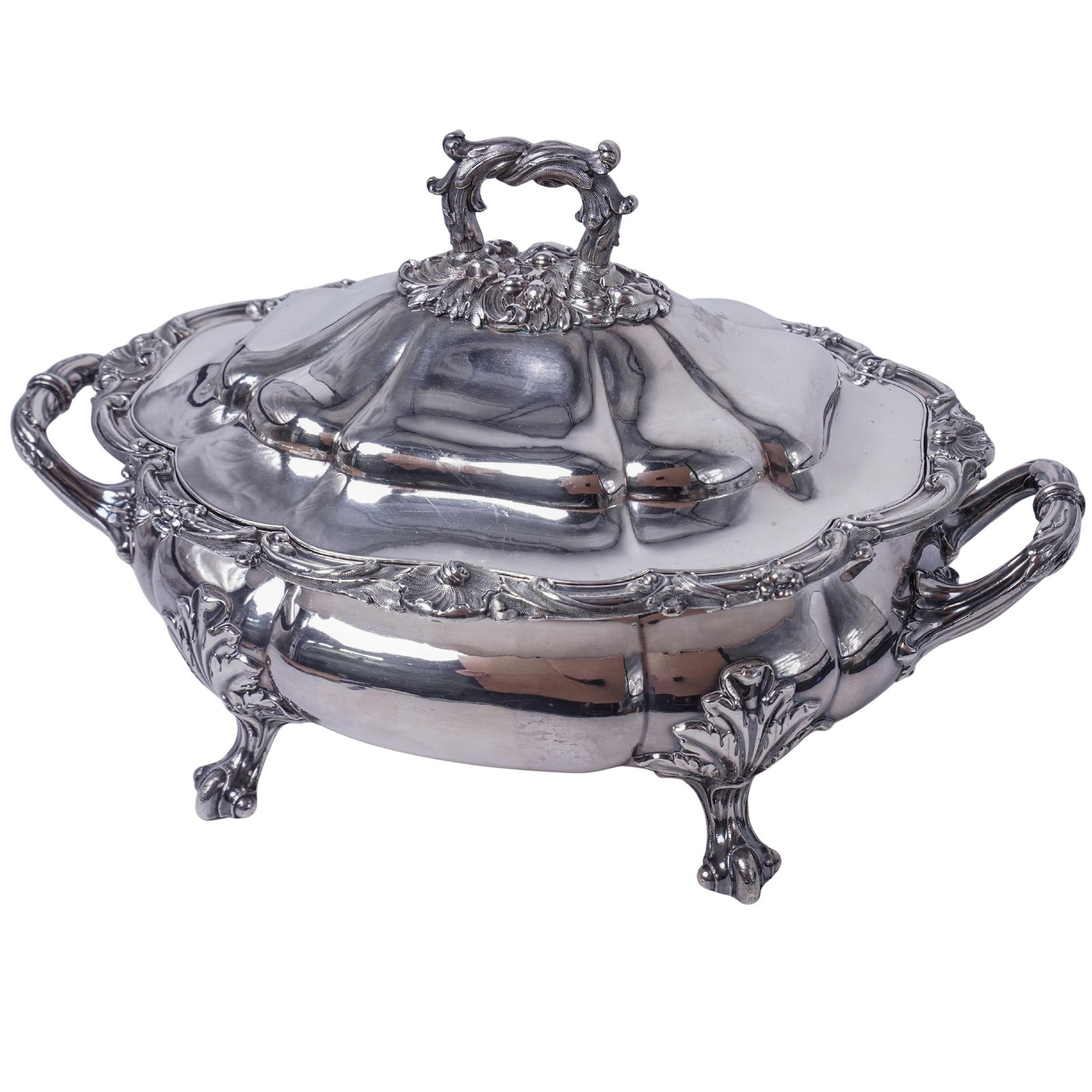 Large Antique Silver Plated Soup Tureen (1 of 11)
