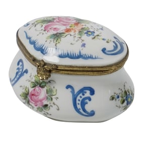 Sèvres Floral Porcelain Trinket Box