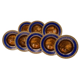 (8 Pc) Pirkenhammer Decorative Porcelain Plate Set