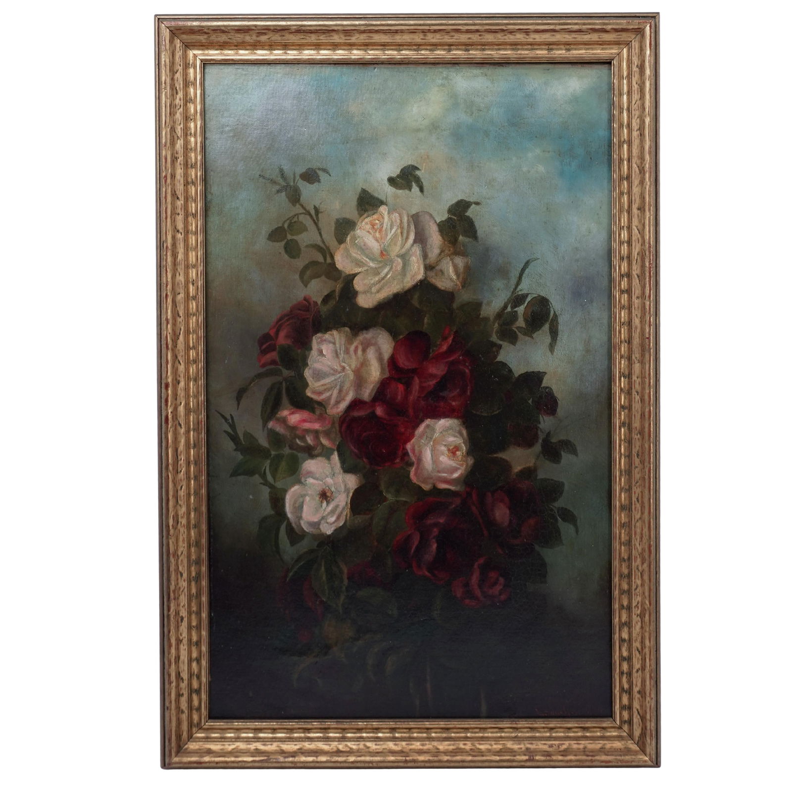 George Cochran Lambdin (American, 1830-1896) Floral Oil on Canvas Still Life (1 of 5)