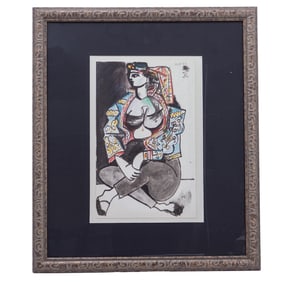 Pablo Picasso (1881-1973) "Carnet de Californie 21.11.55-VI" Lithograph