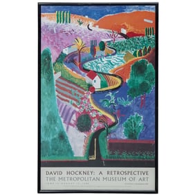 The MET David Hockney 1988 Exhibition Poster