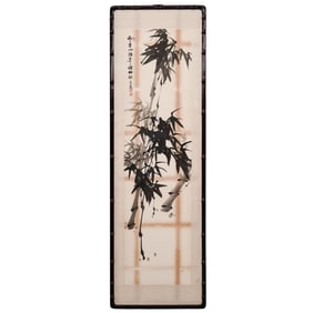 Attr. To Kim Gyu-jin (Korea, 1868) Bamboo Scroll Painting
