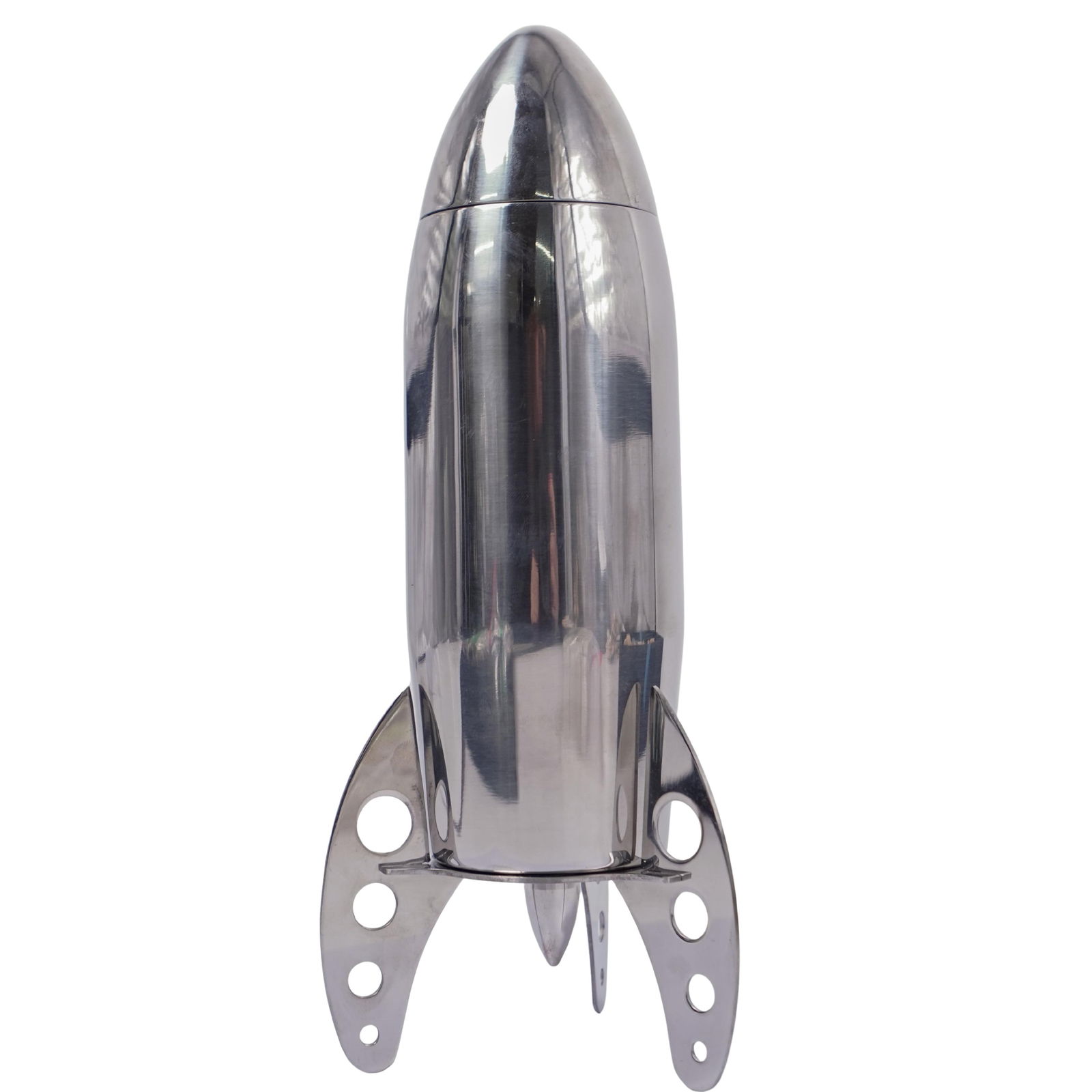 Viski Chrome Plated Rocket Cocktail Shaker (1 of 6)