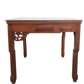 Vintage Chinese Hardwood Mahjong Table