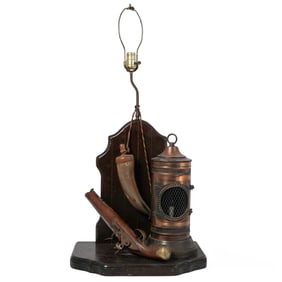 Antique Militaria Table Lamp