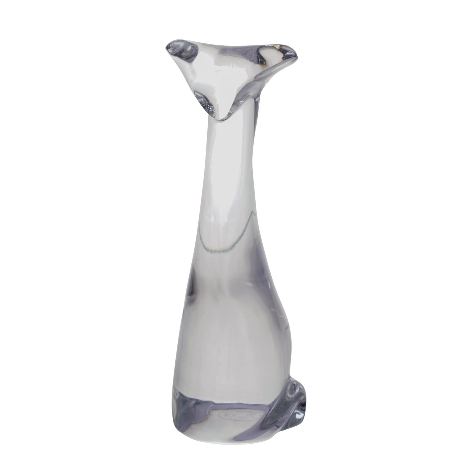 Baccarat Modernist Crystal Cat Figurine (1 of 4)