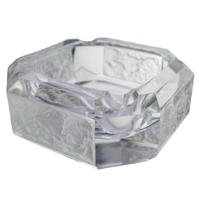 Vintage Crystal Zodiac Ashtray