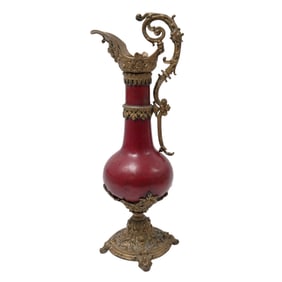 French Ormolu Enamel Ewer