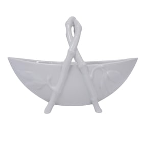 Limoges Porcelain Basket Form Centerpiece