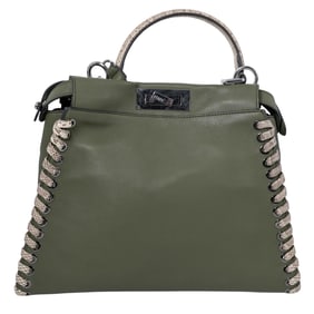 Fendi Style Peekaboo Leather Calfskin Handbag
