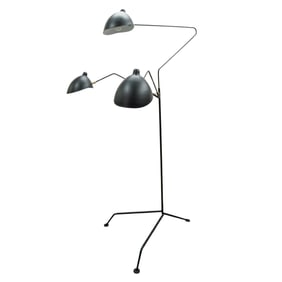 Serge Mouille Style Three-Arm Floor Lamp