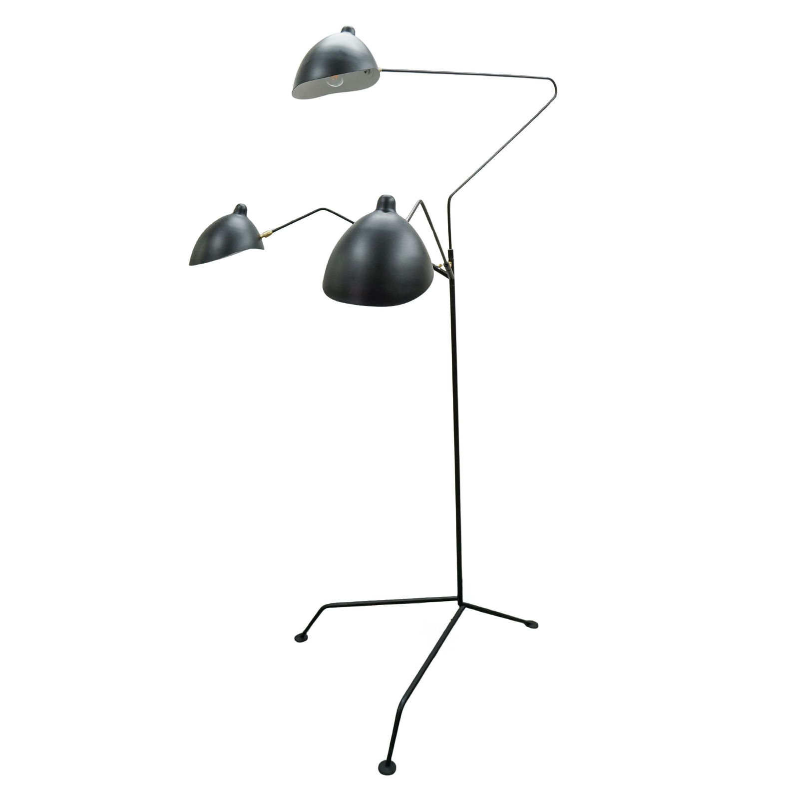 Serge Mouille Style Three-Arm Floor Lamp (1 of 8)