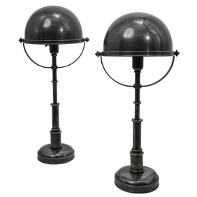 (2pc) Vintage Ralph Lauren “Carthage" Brass Table lamps