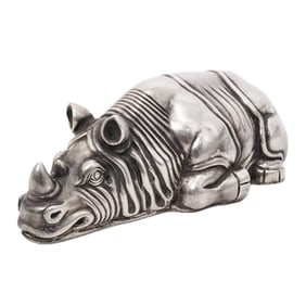 Imperial Russian Era Silver Rhinoceros