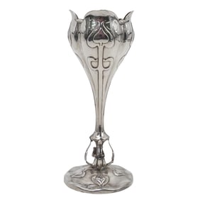 Antique Horace Woodward & Co Birmingham Sterling Silver Presentation Trophy Vase
