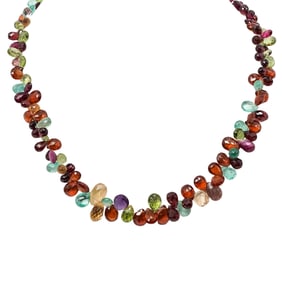 Multicolored Gemstone Beaded Necklace