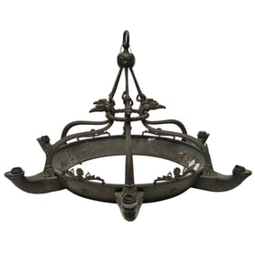 Turn of the Century Bronze Eagle Chandelier