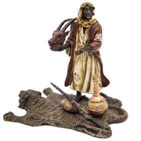 Franz Bergmann Cold Painted Bronze Bedouin