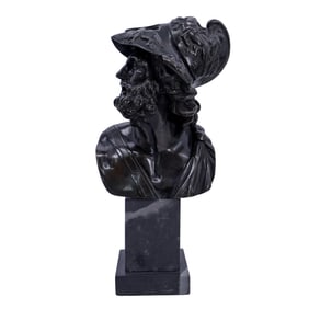 Bronze Neoclassical Menelaus or Ajax Bust