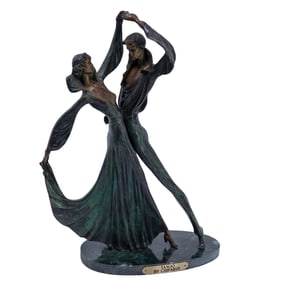 Demetre Chiparus Style "Tango" Bronze Sculpture