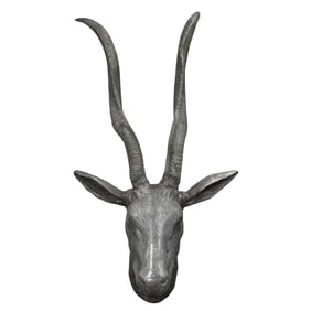 Large Maitland Smith Style Metal Kudu Bust