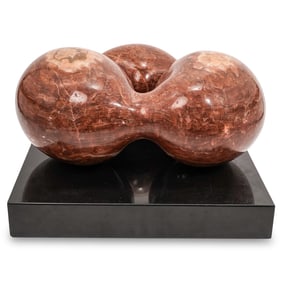 Large Organic Form Abstract Marble Sculpture