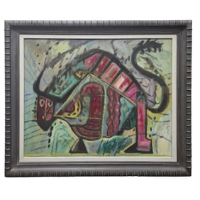 Rodolfo Nieto (Mexico, 1936-1985) Oil On Canvas Painting