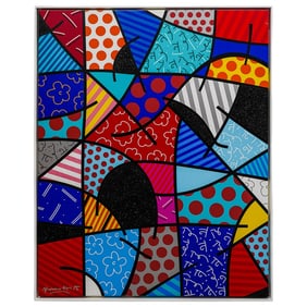 Romero Britto (1963-, Brazilian) Limited Edition Giclee