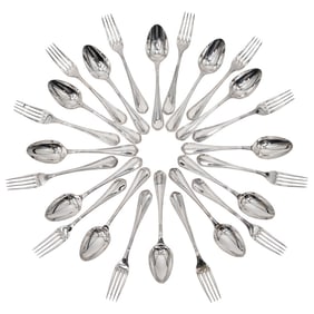(24 Pc) Christofle Silver Plated Flatware Set