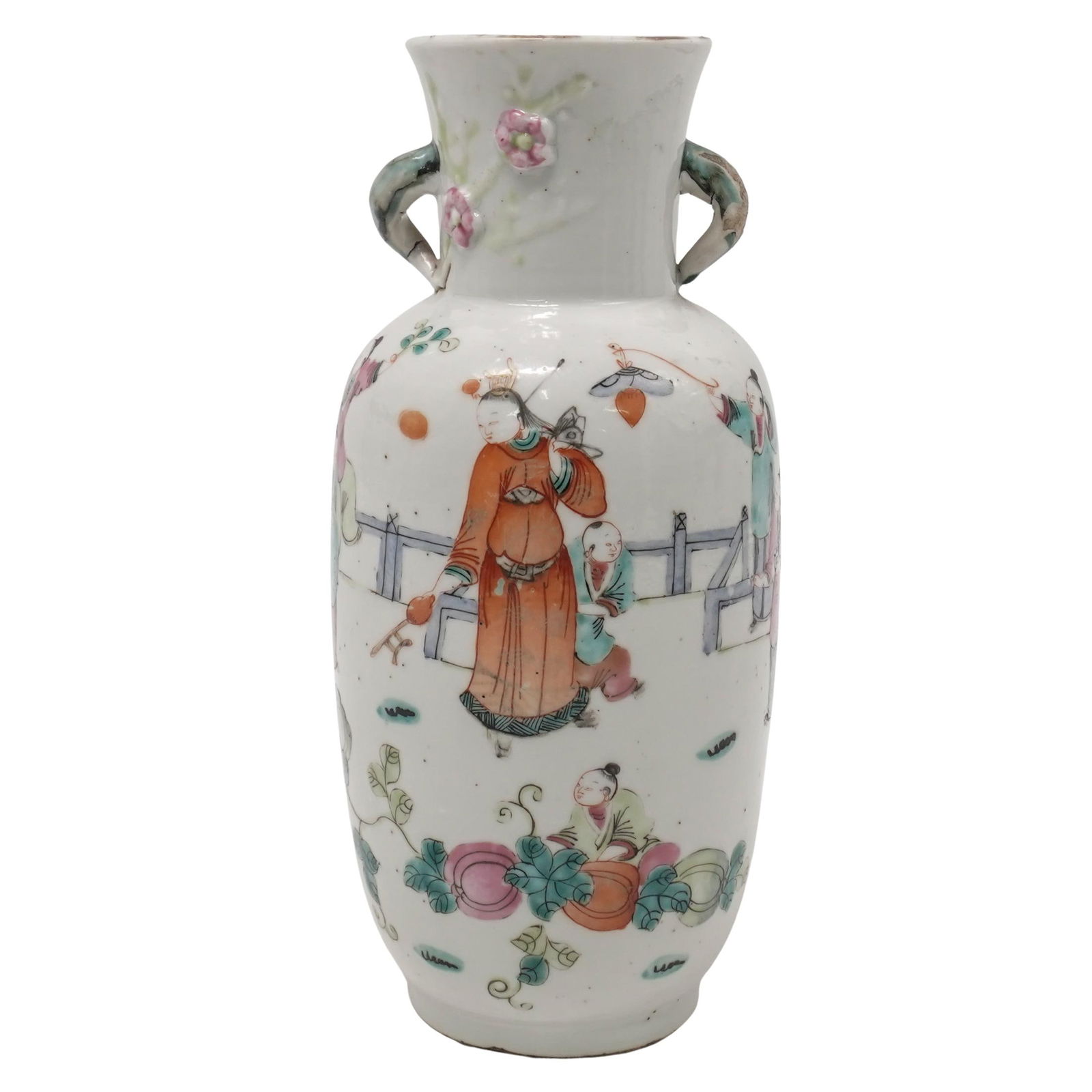 Antique Chinese Famille Rose Porcelain Vase (1 of 6)