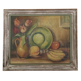 Marie Linnell Oil On Artist Board Painting