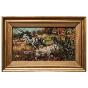 After Edmund Henry Osthaus Hunting Dog Oil Painting