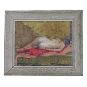 David Wu Ject-Key (1890-1968) Oil On Canvas Painting