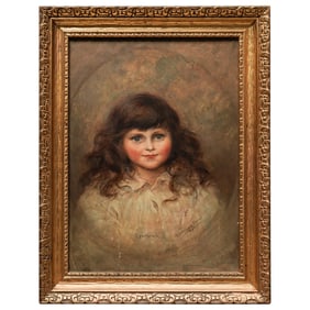 Georgina Koberwein Terrell (1880-1940) "Cynthia"Oil On Board