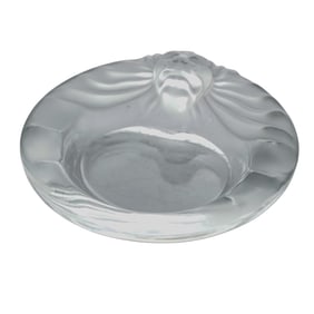 Lalique Crystal "Tete de Lion" Ashtray