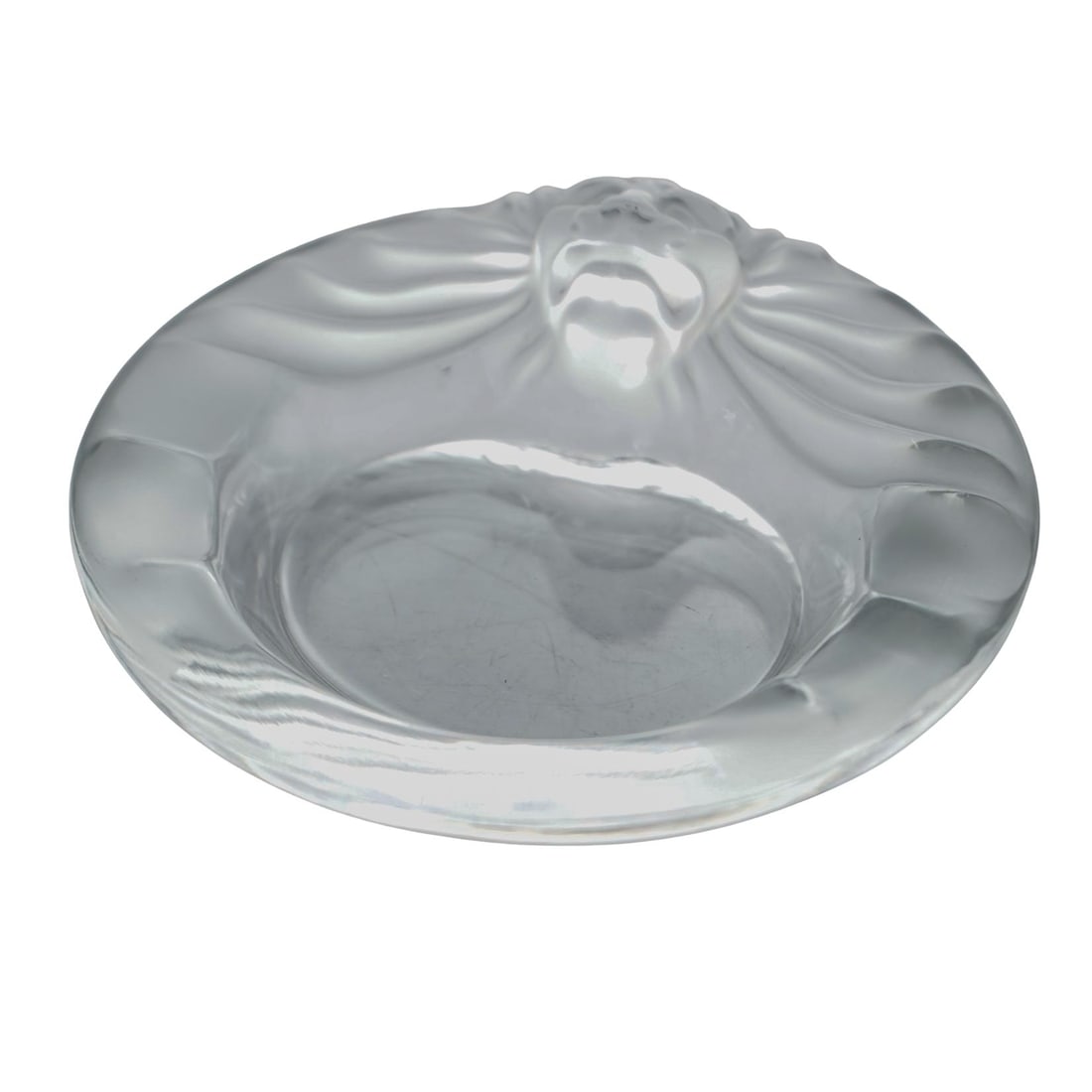 Lalique Crystal "Tete de Lion" Ashtray (1 of 6)