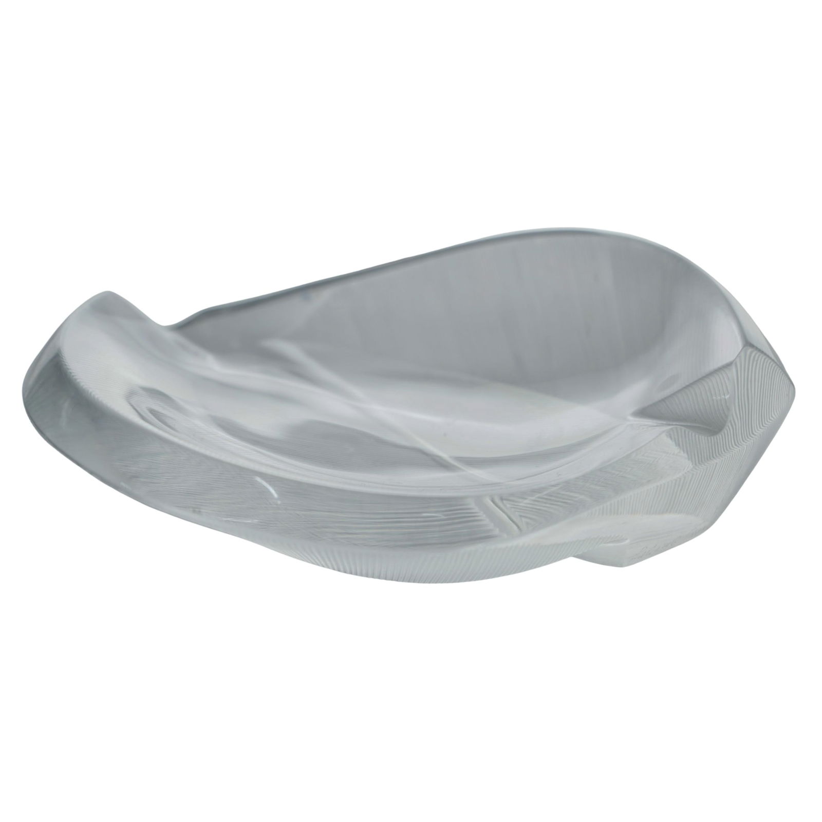 Lalique Crystal Feather Dish (1 of 7)