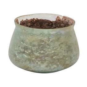 Antique Roman Glass Iridescent Bowl